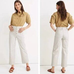Madewell Slim Emmett Wide-Leg Crop Size 25